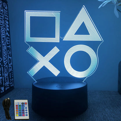 Neon Gamer 3D LED Night Light for Gaming Room - Smarsty