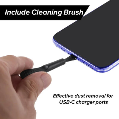 4Pcs USB C Dust Plug With Cleaning Brush Anti Dust USB-C Plug Cover Charging Port Cover Caps For Samsung Xiaomi All Type C Phone - Smarsty