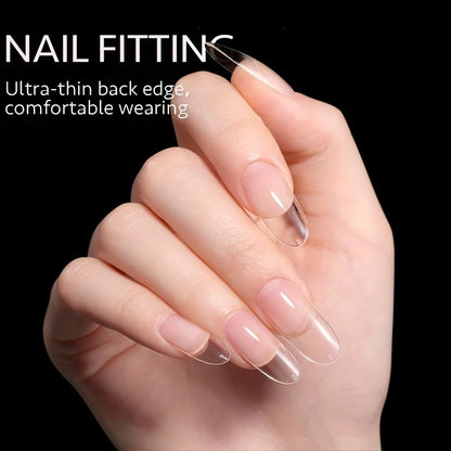 120Pcs Full Cover French Press On Nail Tips - Smarsty