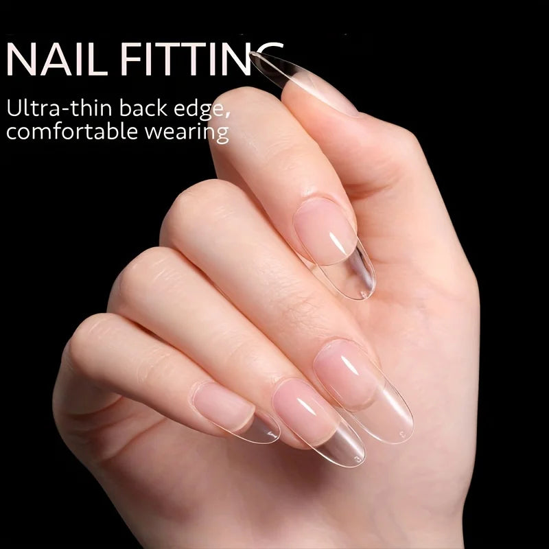 120Pcs Full Cover French Press On Nail Tips - Smarsty
