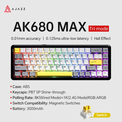 Magnetic Switch 60 Percent Mechanical Keyboard For Gaming