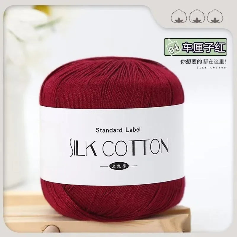Silk Cotton Crochet Yarn for Soft Baby Knitting - Smarsty