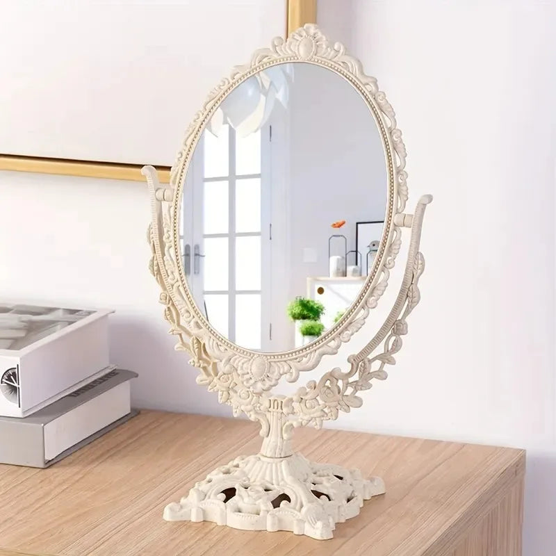 Vintage Double Sided Makeup Mirror for Elegant Touch - Smarsty