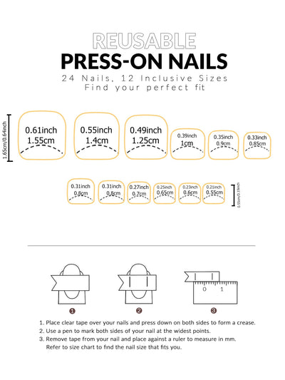 24PCS Pink French Tip Press On Toe Nails - Smarsty
