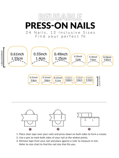 24PCS Pink French Tip Press On Toe Nails - Smarsty