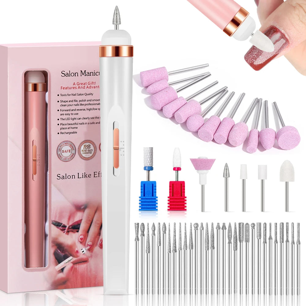 Portable Electric Nail File with 4 Speed Options - Smarsty