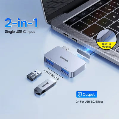 Versatile 4K USB-C Hub with HDMI and Thunderbolt Support - Smarsty