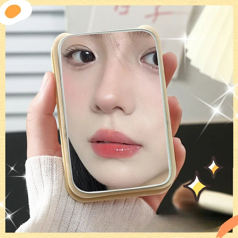 Cute Portable Makeup Mirror With Slim Foldable Design - Smarsty
