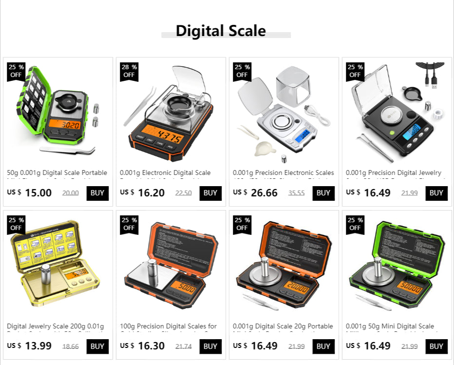 Mini Digital Pocket Scale for Jewelry Precision 0.001g Accuracy - Smarsty