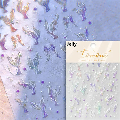 Dreamy Summer Beach Nail Art Stickers for Manicure - Smarsty