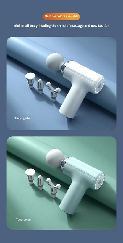 Portable Electric Massage Gun with Interchangeable Heads - Smarsty
