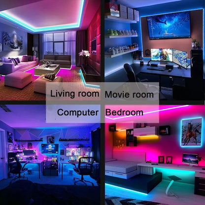 Smart LED Strip Lights with Bluetooth Control for Home Decor - Smarsty