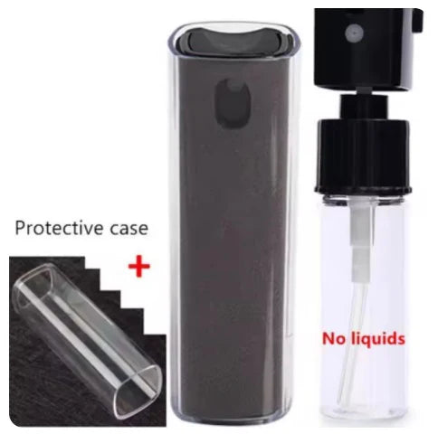 Two In One Screen Cleaner Spray Bottle With Microfiber Cloth