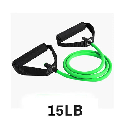 5 Levels  Elastic Band With Handles Yoga Pull Rope Elastic Gym Fitness Exercise Tube Band For Home Workouts Strength Training