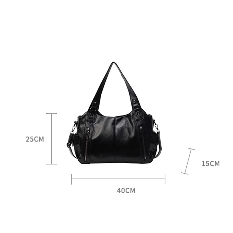 PU Leather Shoulder Bag With Soft Interior For Women - Smarsty