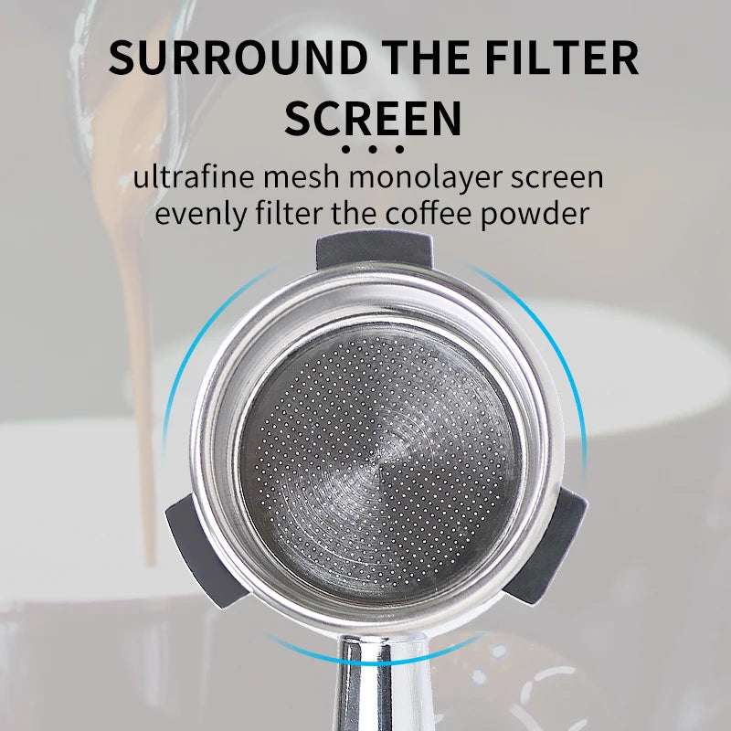 54mm Coffee Bottomless Portafilter For Breville Sage 870 878 880 With Replaceable Filter Basket Home Kitchen Barista Accessories - Smarsty