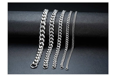 Vnox Men's Stainless Steel Cuban Link Chain Bracelet - Smarsty