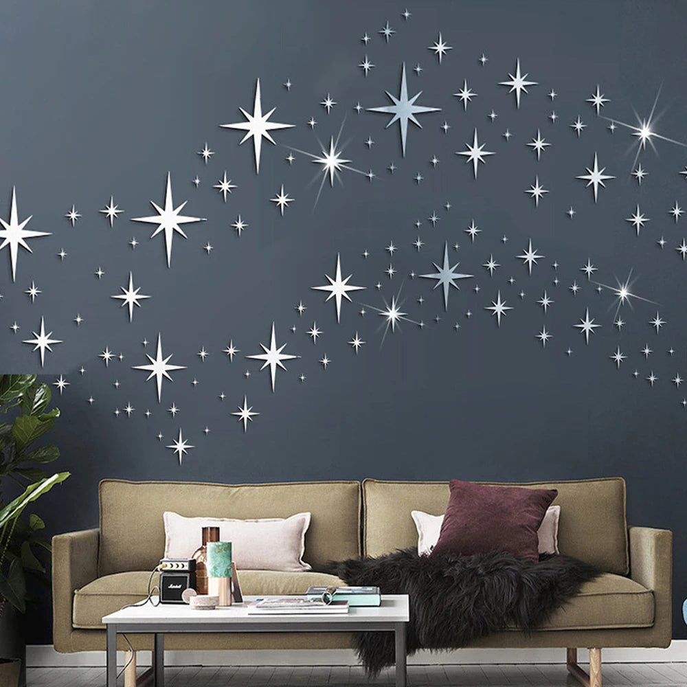 Star Mirror Wall Stickers for Stunning Home Decor - Smarsty