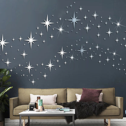 Star Mirror Wall Stickers for Stunning Home Decor - Smarsty