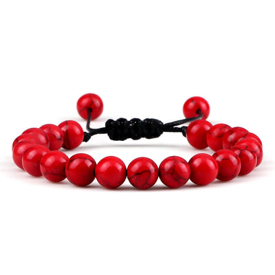 Adjustable 8mm Tiger Eye Beads Bracelet for Yoga Healing - Smarsty