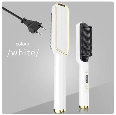 Electric Hot Comb Quick Hair Straightener with Anti-Scalding Feature - Smarsty