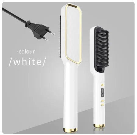 Electric Hot Comb Quick Hair Straightener with Anti-Scalding Feature - Smarsty