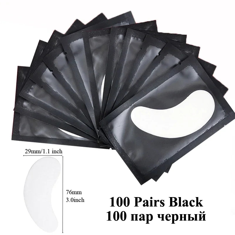 100 Pairs Eye Patches for Eyelash Extensions with Comfort Fit - Smarsty