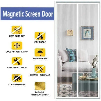Magnetic Mosquito Net Door Screen for Easy Closure - Smarsty