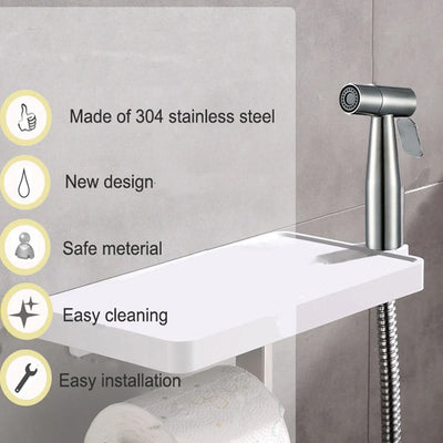 Baokemo Stainless Steel Portable Toilet Spray Gun - Smarsty