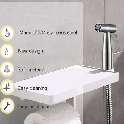 Baokemo Stainless Steel Portable Toilet Spray Gun - Smarsty