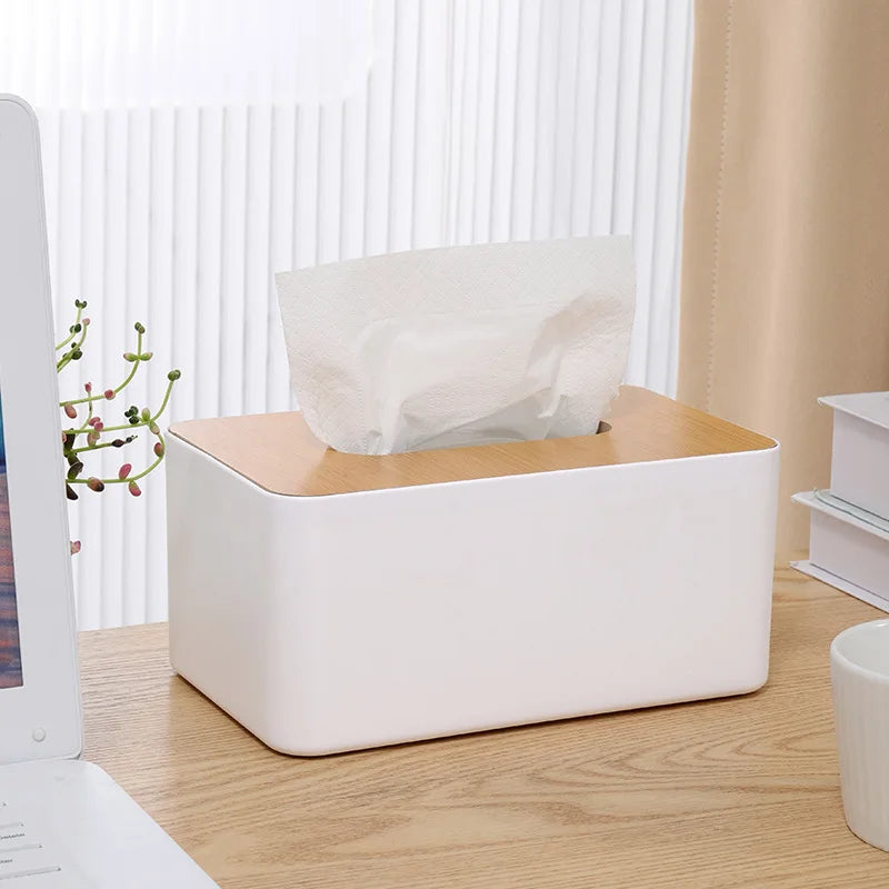 1pc Tissue Box Holder, Desktop Tissue Holder, Decorative Tissue Holder, Kitchen Bedroom Living Room Dining Room, Home Decor