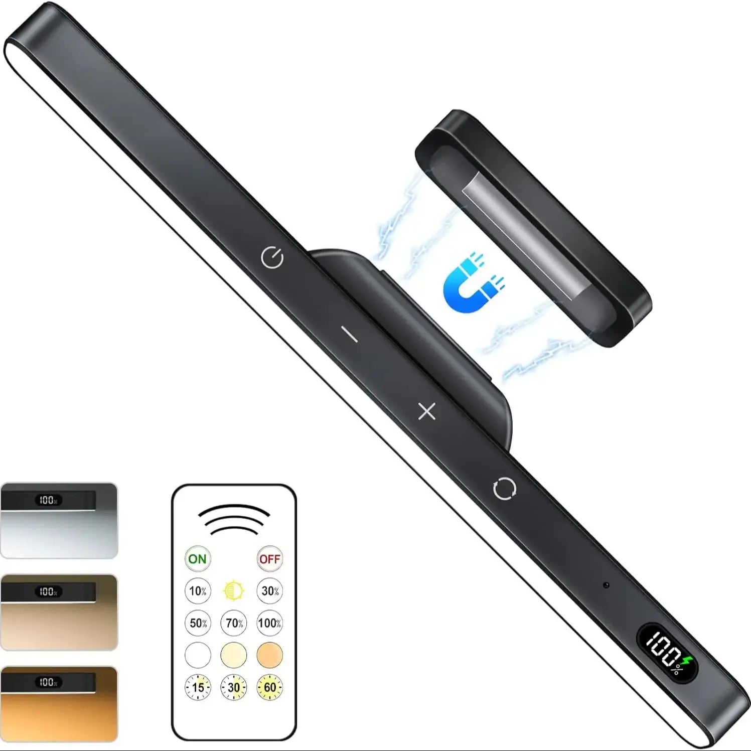 Rechargeable Touch Table Lamp with Magnetic Design - Smarsty