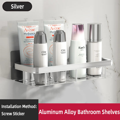 Wall Mounted Bathroom Shelf for Towel and Shampoo Storage - Smarsty