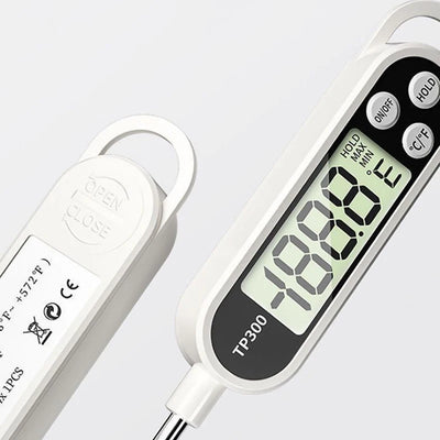 Probe Type Food Thermometer Kitchen Digital Thermometer For Meat Milk Cooking Food BBQ TP300 Electronic Temperature Gauge Tool by Smarsty