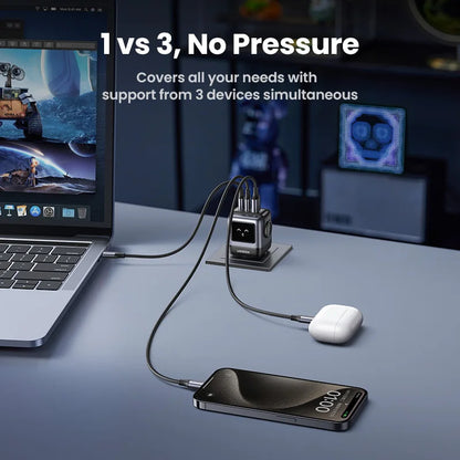 65W GaN Charger With PD3.0 PPS Fast Charge Compact Travel - Smarsty