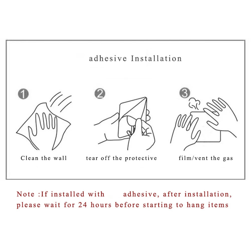 2pcs Adjustable Wall Mount Tablet Holder Universal Phone Frame Stand Bracket Bedroom Storage Support Rack