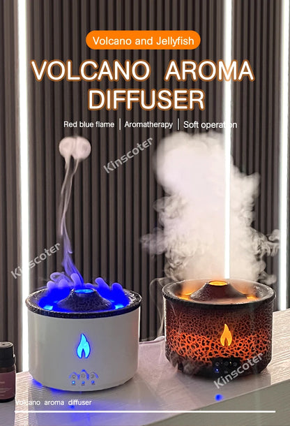 Aromatherapy Volcano Flame Diffuser with Humidifier Feature - Smarsty