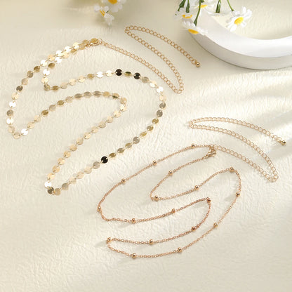 Double Layer Sequin Coin Waist Chain Belt - Smarsty