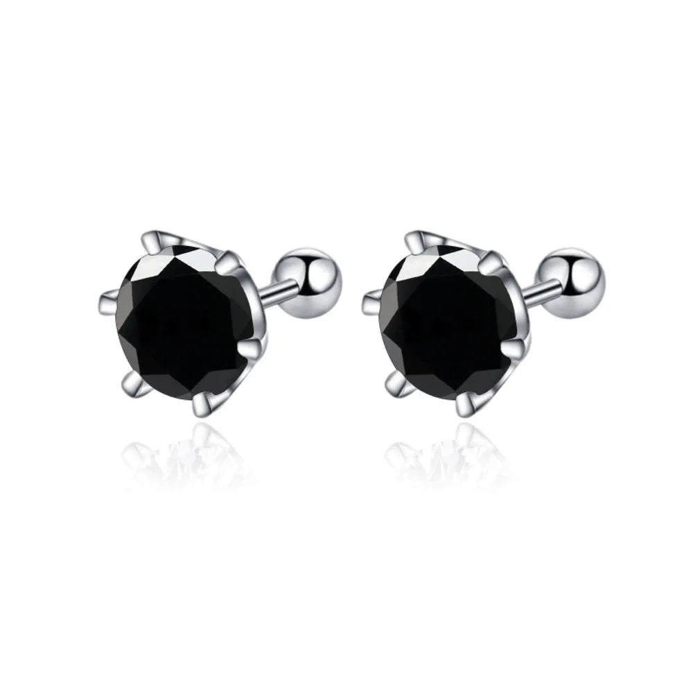 Moissanite Stud Earrings D Color 925 Sterling Silver - Smarsty
