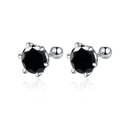 Moissanite Stud Earrings D Color 925 Sterling Silver - Smarsty