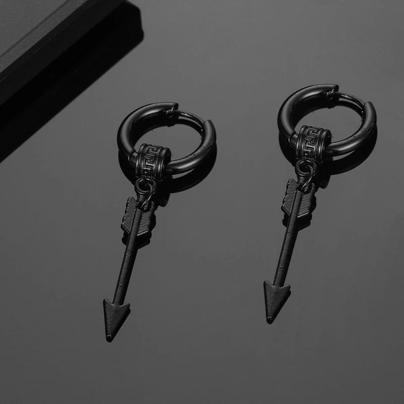 Vintage Punk Stainless Steel Stud Earrings Set for Men Women - Smarsty