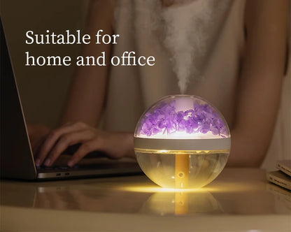 USB Rechargeable 270ML Air Humidifier with LED Light - Smarsty