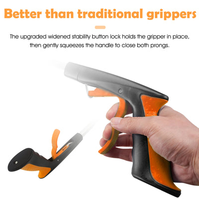 2-Pack Foldable Garbage Clip Litter Reachers Pickers Gripper Extender Hand Tools Environmental Sanitation Garbage Collector