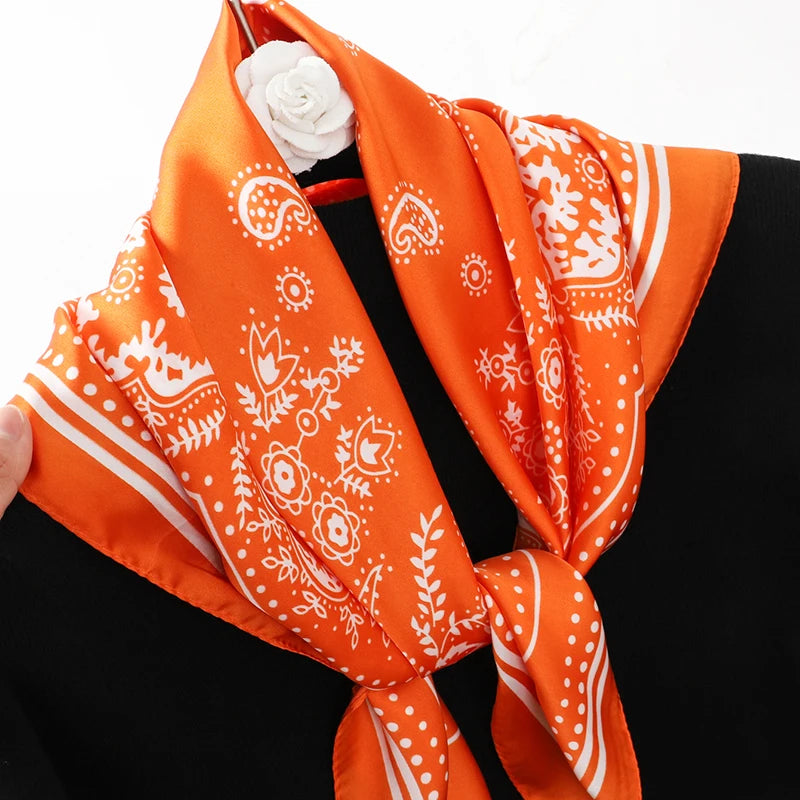 Elegant Silk Floral Hairbands and Neck Scarves - Smarsty