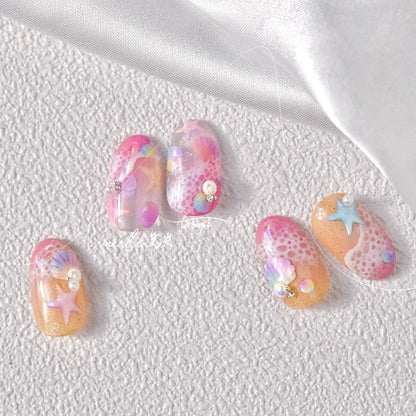 Colorful Seashell Nail Art Stickers for Dreamy Designs - Smarsty
