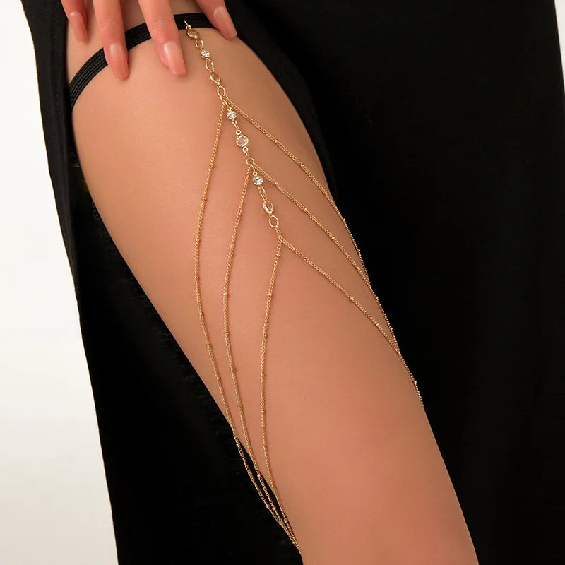 Bohemian Double Layer Metal Leg Chain for Women - Smarsty