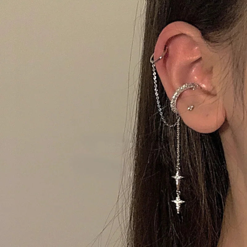 Fashion Minimalist Clip Earrings with Star Design for Women - Smarsty