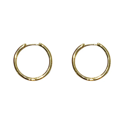 Shiny Delicate Big Round Hoop Earrings For Women Party - Smarsty