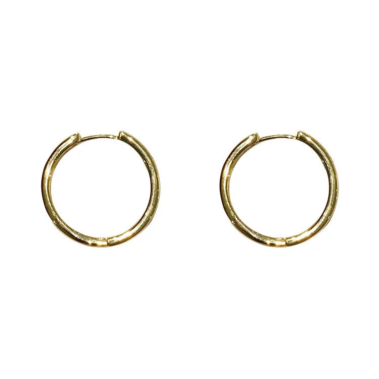 Shiny Delicate Big Round Hoop Earrings For Women Party - Smarsty