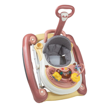 Baby Walkers With Universal Wheel Anti-Roll Anti O-Leg Walker Handcart Learning Start Walker Foldable Multifunction